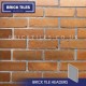 Heritage Soft Orange Brick Tile Headers