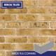 Thames Yellow Blend Brick Tile Corners