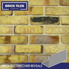 Reclaimed Weathered Yellow Brick Tile Stretcher Reveal