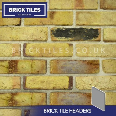 Reclaimed Weathered Yellow Brick Tile Header