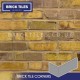 Olde Victorian Yellow Blend Brick Tile Corners