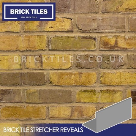 Olde Victorian Yellow Blend Brick Tile Stretcher Reveal