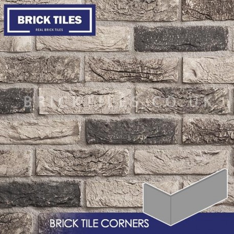 Atom Grey Brick Tile Corners