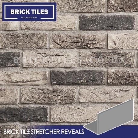 Atom Grey Brick Tile Stretcher Reveal